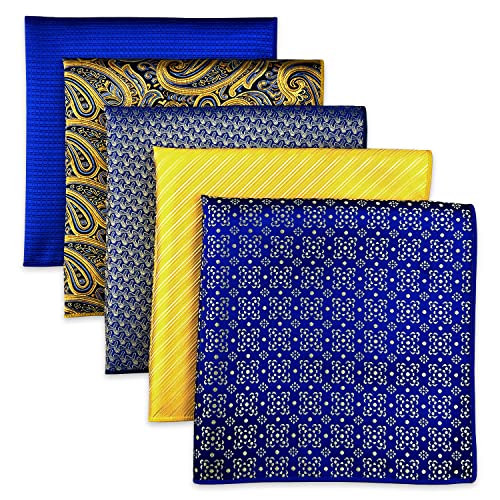 Shlax&Wing 5 Pieces Assorted Herren Einstecktücher Handkerchiefs Set 73 von S&W SHLAX&WING