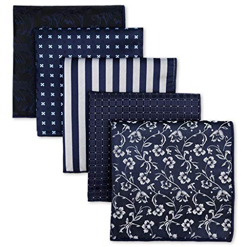 Shlax&Wing 5 Pieces Assorted Herren Einstecktücher Handkerchiefs Set von S&W SHLAX&WING