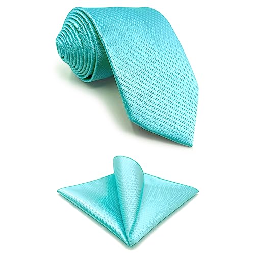 Shlax&Wing Einfarbig Color Aqua Indigo Aquamarine Herren Krawatte Mehrfarbig Fahion Dünne von S&W SHLAX&WING