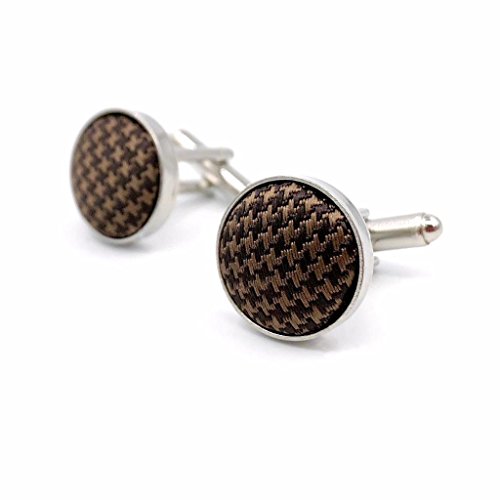 Shlax&Wing Mens Manschettenknöpfe Einfarbig Dark Braun Chocolate Shlax&Wing Mens Manschettenknöpfe Einfarbig Dark Braun Chocolate von S&W SHLAX&WING