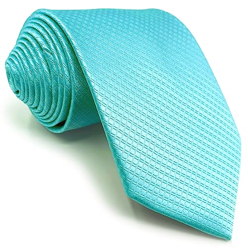 Shlax&Wing Neu Einzigartig Herren Seide Krawatte Türkis Einfarbig von S&W SHLAX&WING