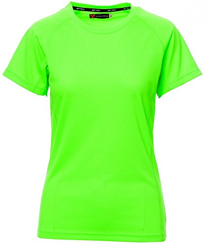 S.B.J - Sportland Damen Funktionsshirt/Laufshirt/Sportshirt Performance T-Shirt neongrün, Gr. S S.B.J - Sportland Damen Funktionsshirt/Laufshirt/Sportshirt Performance T-Shirt neongrün, Gr. S von S.B.J - Sportland