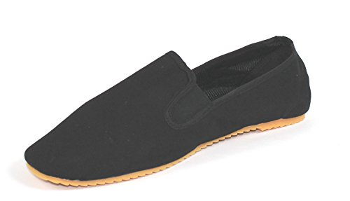 Tai Chi/Kung Fu Schuhe/Slipper mit Anti Rutsch Gummisohle, Gr. 43 von S.B.J - Sportland