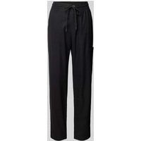 s.Oliver RED LABEL Regular Fit Leinenhose mit Tunnelzug in Black, Größe 36 von s.Oliver RED LABEL