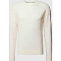 s.Oliver RED LABEL Strickpullover mit Rundhalsausschnitt in Offwhite, Größe XXL von s.Oliver RED LABEL