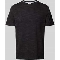 s.Oliver RED LABEL T-Shirt in Melange-Optik in Black, Größe XL von s.Oliver RED LABEL