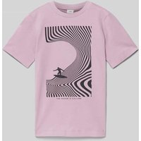 s.Oliver RED LABEL T-Shirt mit Motiv- und Statement-Print in Mauve, Größe M s.Oliver RED LABEL T-Shirt mit Motiv- und Statement-Print in Mauve, Größe M von s.Oliver RED LABEL