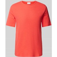 s.Oliver RED LABEL T-Shirt mit Strukturmuster in Koralle, Größe XL von s.Oliver RED LABEL
