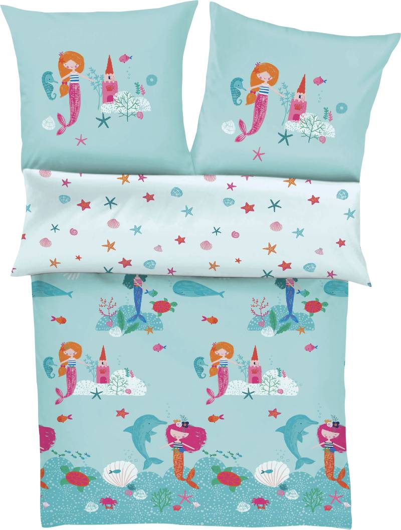 s.Oliver Junior Kinderbettwäsche "Meerjungfrau" mit Meerjungfraumotiven von S.Oliver Junior