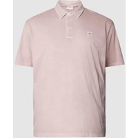 S.Oliver Plus PLUS SIZE Poloshirt mit Label-Patch in Rosa, Größe XXXL von S.Oliver Plus