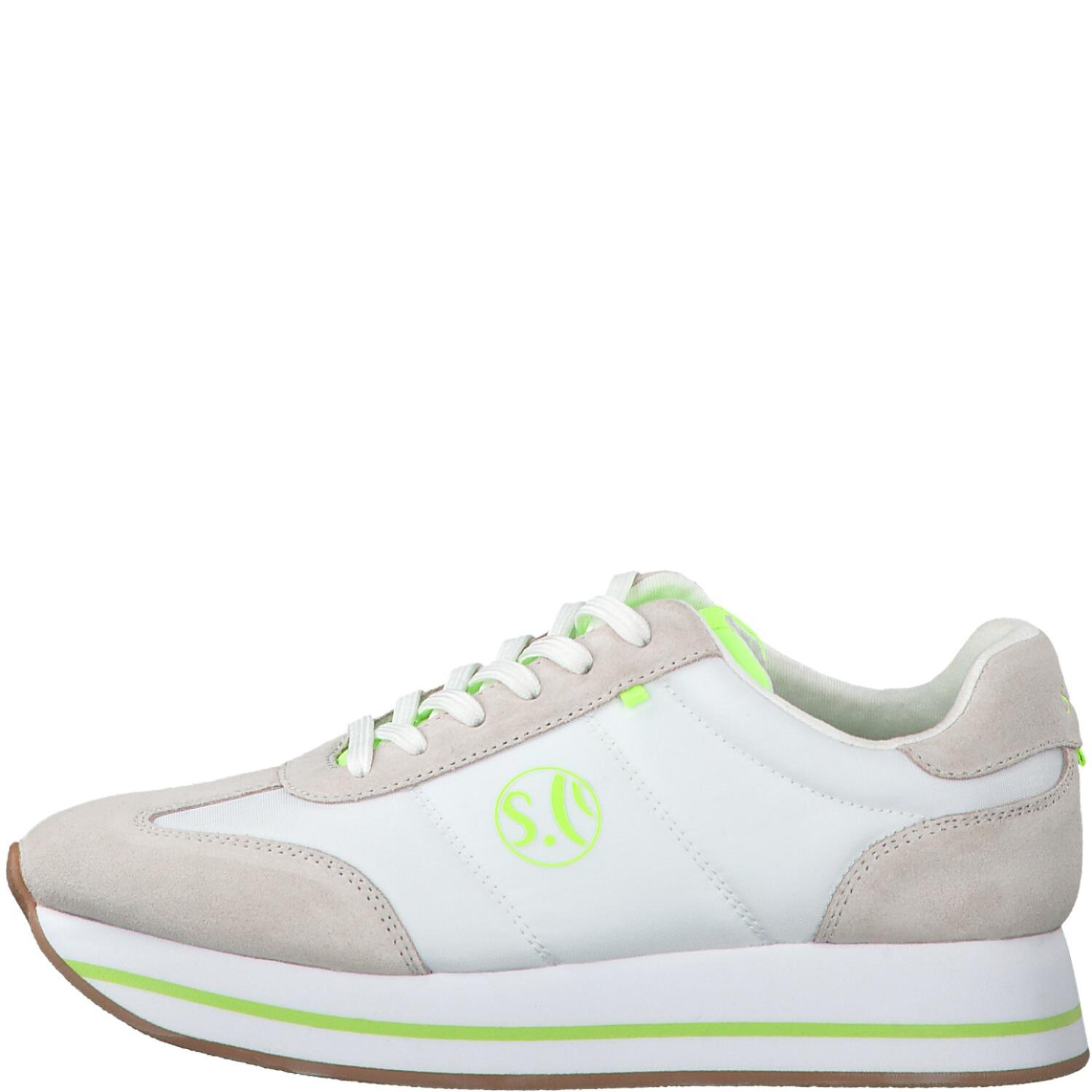 Damen-Schnürer WHITE/YELLOW - Gr. - 38 von S.Oliver