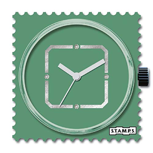 S.T.A.M.P.S. Uhr Zifferblatt Diamond Green Square 105935 von S.T.A.M.P.S.