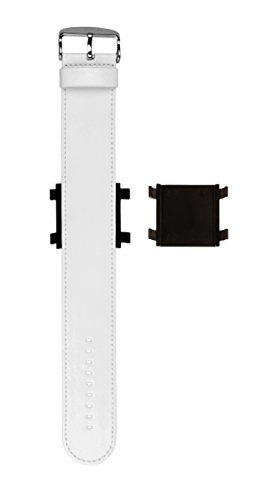 STAMPS Damen Armband Lederarmband glossy weiß 100135 mit zusätzlichem Snapper/Adapter 9938000 von S.T.A.M.P.S.
