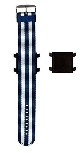 S.T.A.M.P.S. Stamps Armband Textilarmband Jack Stripes Blue 100930 mit zusätzlichem Snapper/Adapter 9938000 von S.T.A.M.P.S.