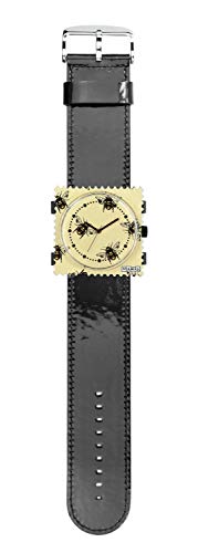 Stamps Uhr komplett - Zifferblatt Bee Sting mit Armband Glossy schwarz von S.T.A.M.P.S.