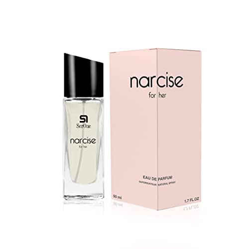 SERONE Eau de Parfum für Damen, 50 ml hochkonzentrierter Duft mit Еssenzen aus Frankreich, Analog Parfüm Frauen (NARCISE) von S1 SER ONE