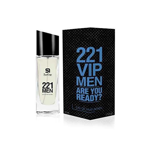 SERONE Eau de Parfum für Herren, 50 ml hochkonzentrierter Duft mit Еssenzen aus Frankreich, Parfüm für Männer (221 VIP) von S1 SER ONE