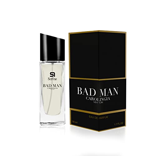 SERONE Eau de Parfum für Herren, 50 ml hochkonzentrierter Duft mit Еssenzen aus Frankreich, Parfüm für Männer (BAD MAN) von S1 SER ONE