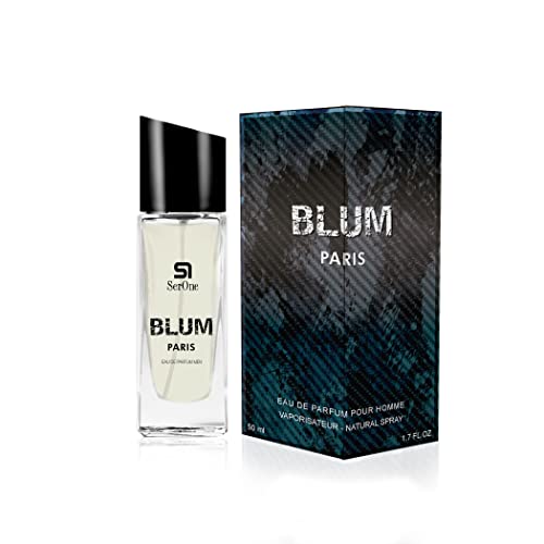 SERONE Eau de Parfum für Herren, 50 ml hochkonzentrierter Duft mit Еssenzen aus Frankreich, Parfüm für Männer (BLUM) von S1 SER ONE