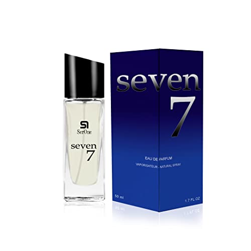 SERONE Eau de Parfum für Herren, 50 ml hochkonzentrierter Duft mit Еssenzen aus Frankreich, Parfüm für Männer (SEVEN) von S1 SER ONE