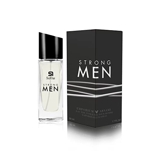 SERONE Eau de Parfum für Herren, 50 ml hochkonzentrierter Duft mit Еssenzen aus Frankreich, Parfüm für Männer (STRONG MEN) von S1 SER ONE