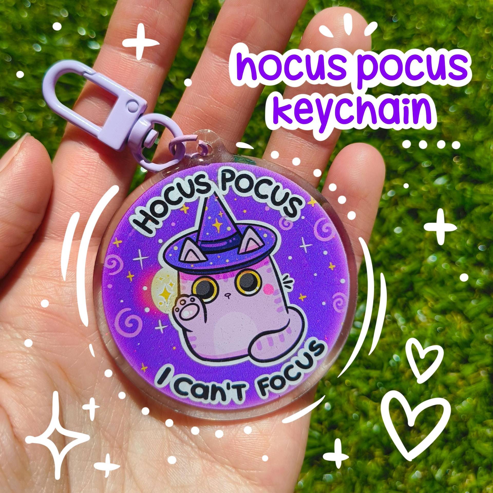 Hokus Pokus Katze Acryl Schlüsselanhänger Glitter Kawaii Art Hokus Pokus Katze Acryl Schlüsselanhänger Glitter Kawaii Art von S1MoonKa
