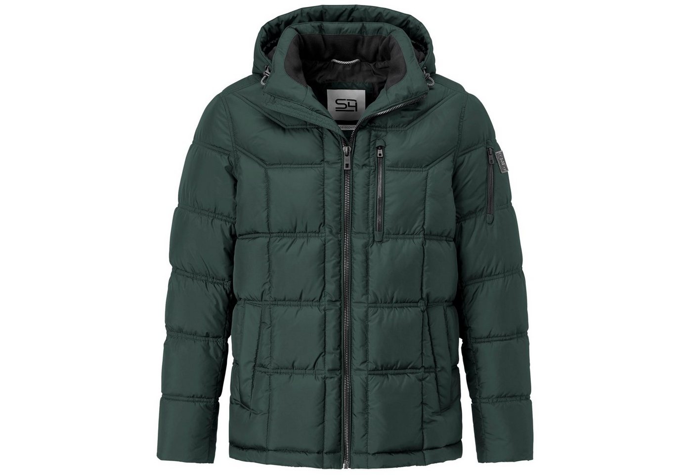 S4 Jackets Winterjacke Große Größen Herren Stepp-Winterjacke dunkelgrün Atlanta S4 Jackets von S4 Jackets