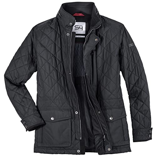 S4 Jackets leichte Steppjacke Übergröße schwarz Vegas, Größe:58 von S4 Jackets