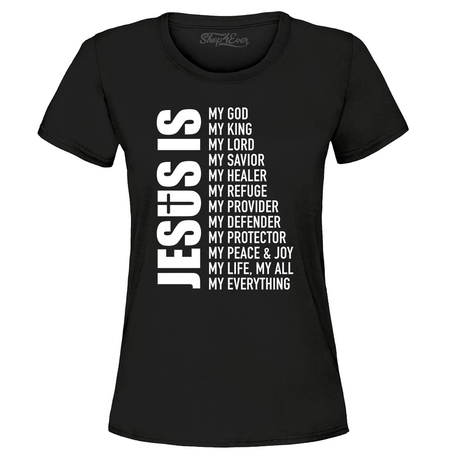 Jesus Ist Mein Alles Mein Gott Herr Retter Christliches Frauen T-Shirt Christian Shirt. Geschenk. Osterfest Jesus Ist Mein Alles Mein Gott Herr Retter Christliches Frauen T-Shirt Christian Shirt. Geschenk. Osterfest von S4EOriginals
