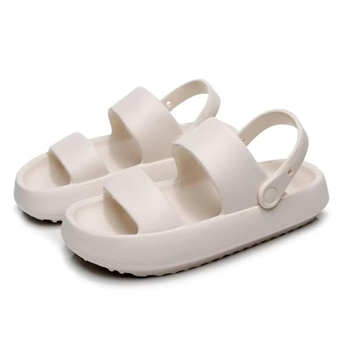 S8DOCFAF Modische Outdoor-Hausschuhe für Damen, bequeme Damenschuhe, Sommerstrand-Sandalen mit dicken Sohlen, grüne Hausschuhe mit weichen Sohlen für Damen von S8DOCFAF