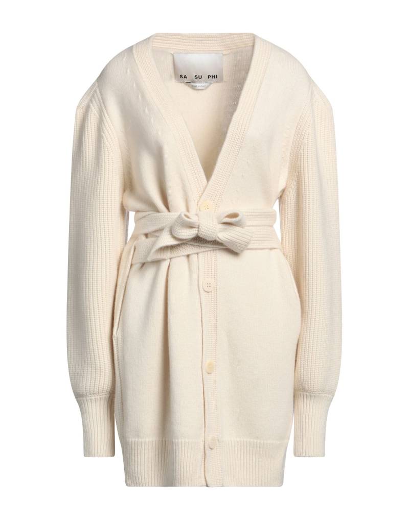 SA SU PHI Strickjacke Damen Cremeweiß von SA SU PHI
