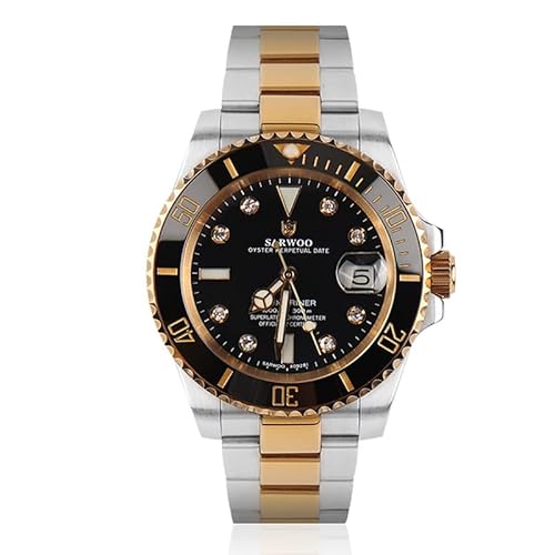 Klassische 8215 Automatische Mechanische Männer Uhren Edelstahl Saphirglas Tauchen Goldene Uhr, V 2, KLASSISCH von SAAKO