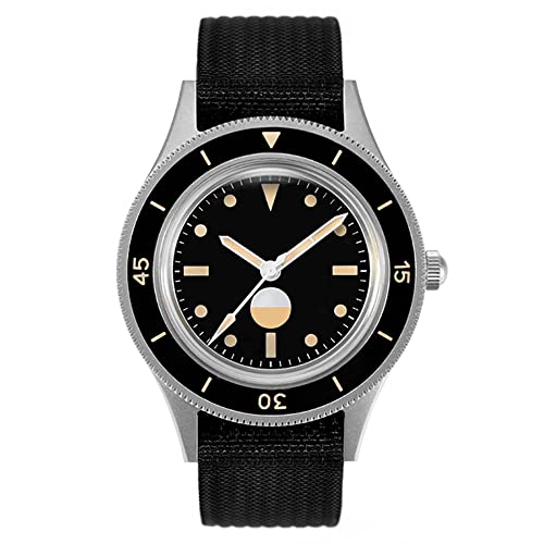 SAAKO RDUNAE Retro Automatische Mechanische Herrenuhr Fifty Taucheruhr TR900 Retro Leuchtende Saphirglas Uhr, Farbe 2, Retro SAAKO RDUNAE Retro Automatische Mechanische Herrenuhr Fifty Taucheruhr TR900 Retro Leuchtende Saphirglas Uhr, Farbe 2, Retro von SAAKO