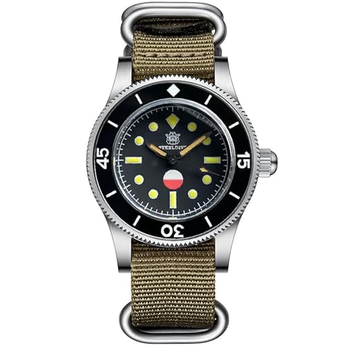 STEELDIVE SD1952T Keramik-Lünette NH35 Automatische Taucheruhr 300M Wasserdicht Männer Mechanische Armbanduhren, V 4, Classic von SAAKO