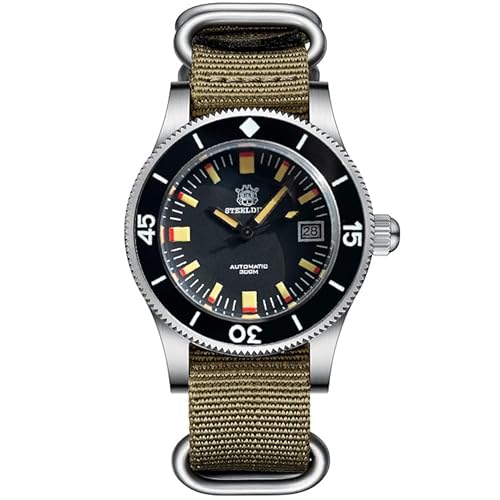 STEELDIVE SD1952T Keramik-Lünette NH35 Automatische Taucheruhr 300M Wasserdicht Männer Mechanische Armbanduhren, V 6, Classic von SAAKO