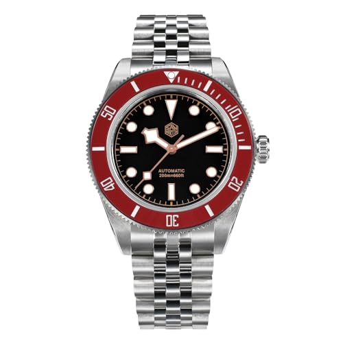 San Martin BB Diver Classic Herren-Armbanduhr, 40 mm, NH35, automatisch, mechanisch, Saphir, wasserdicht, Grün / Schwarz, V 3, modisch San Martin BB Diver Classic Herren-Armbanduhr, 40 mm, NH35, automatisch, mechanisch, Saphir, wasserdicht, Grün / Schwarz, V 3, modisch von SAAKO