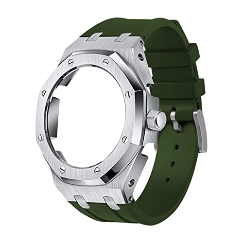 SAAWEE 5. Generation Uhrenlünette, Fluorkautschuk-Armband, Nachrüstsatz für Herren für GA-2100/GA-2110 Mod, Einheitsgröße, Achat von SAAWEE