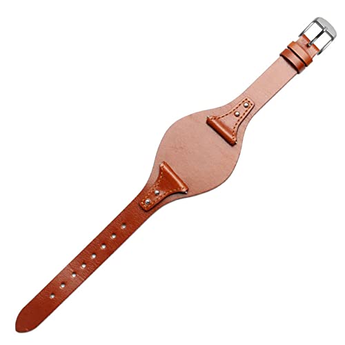 SAAWEE Armband aus echtem Leder mit Schnellverschluss für Fossil ES4114 ES4113 ES3625 ES3616, modisches Armband für Damenuhren, 18mm, Achat von SAAWEE