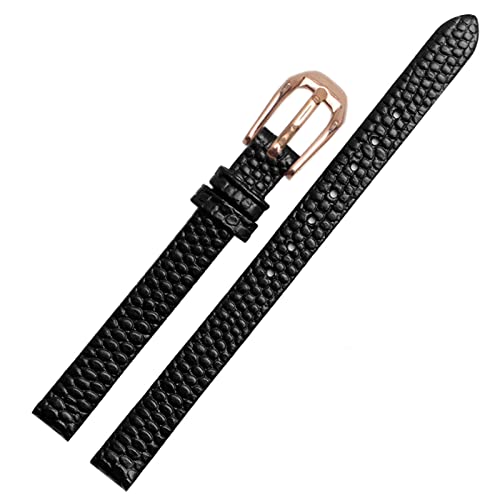 SAAWEE Ersatzarmband aus Rindsleder mit Eidechsenaufdruck, weiß/rot, ultradünnes Armband, 6, 8, 10, 12, 14, 16 mm, 16 mm, Achat von SAAWEE