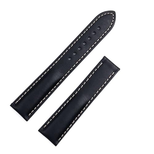 SAAWEE Hochwertiges Uhrenarmband aus echtem französischem Nappa-Rindsleder, für Omega-Armband, 20 mm, 21 mm, DE VILLE AT150, bequem für Seamaster 300 Uhrenarmband, 20 mm, Achat von SAAWEE