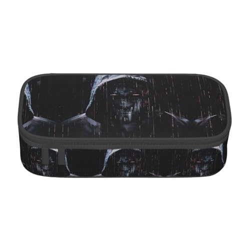 SABFWF Hacker Era Federmäppchen, vielseitiges Federmäppchen, großes Fassungsvermögen, Organizer, Federmäppchen, Bürogebrauch, Federmäppchen, Schwarz , Einheitsgröße, Schlüsseletui von SABFWF