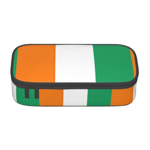 SABFWF Multifunktionales Federmäppchen mit Flaggenmotiv der Elfenbeinküste, perfekt für Studenten, Profis und Reisende gleichermaßen, Schwarz , Einheitsgröße, Kosmetiktasche von SABFWF