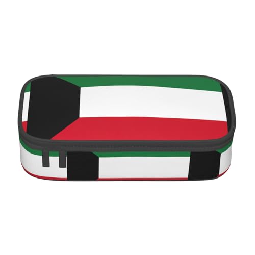 SABFWF Multifunktionales Federmäppchen mit kuwaitischer Flagge, perfekt für Studenten, Profis und Reisende gleichermaßen, Schwarz , Einheitsgröße, Kosmetiktasche von SABFWF