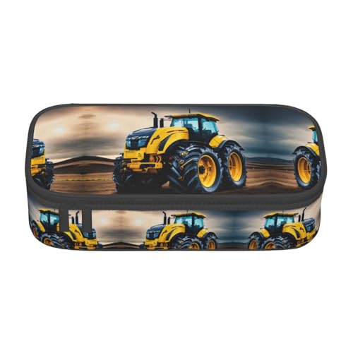 SABFWF Vielseitiges Federmäppchen mit Traktor-Druck, großes Fassungsvermögen, Organizer, Federmäppchen, Bürogebrauch, Federmäppchen, Schwarz , Einheitsgröße, Schlüsseletui von SABFWF