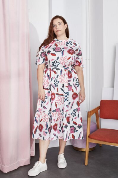 SABINNA Nora Dress Abstract Flowers von SABINNA