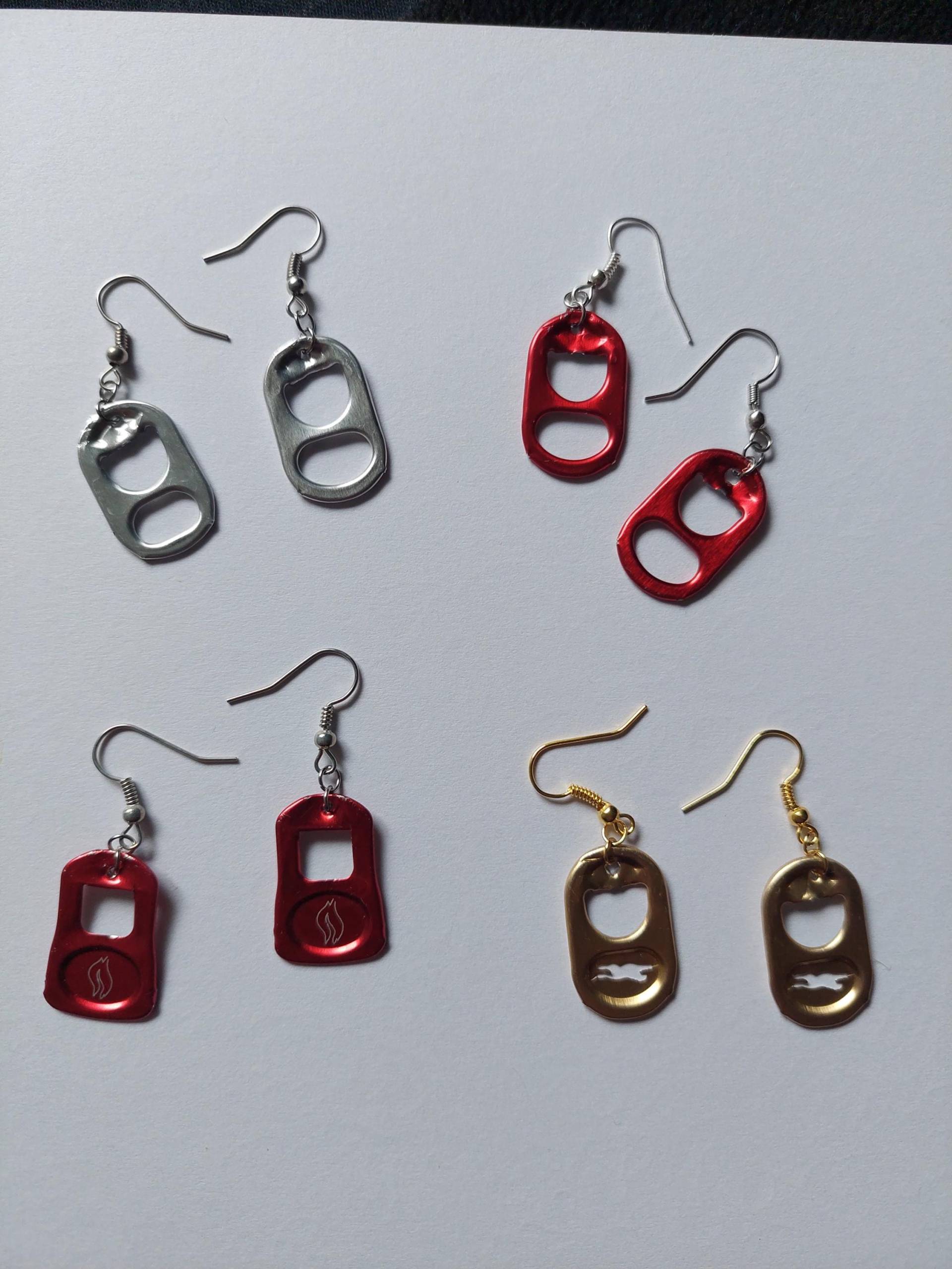 Upcycling Ohrringe Aus Dosenlaschen/Dosenverschluss - Statement Ohrringe, Alternative Fashion [Sabotasche] von SABOTASCHE