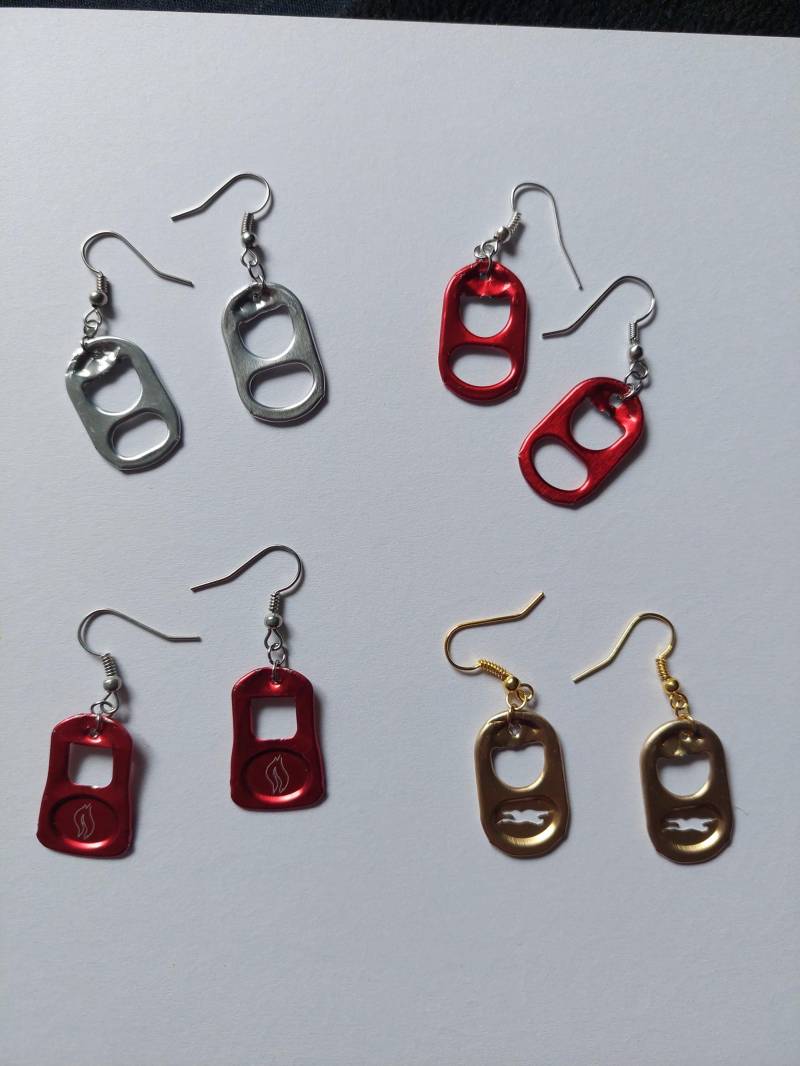 Upcycling Ohrringe Aus Dosenlaschen/Dosenverschluss - Statement Ohrringe, Alternative Fashion [Sabotasche] von SABOTASCHE