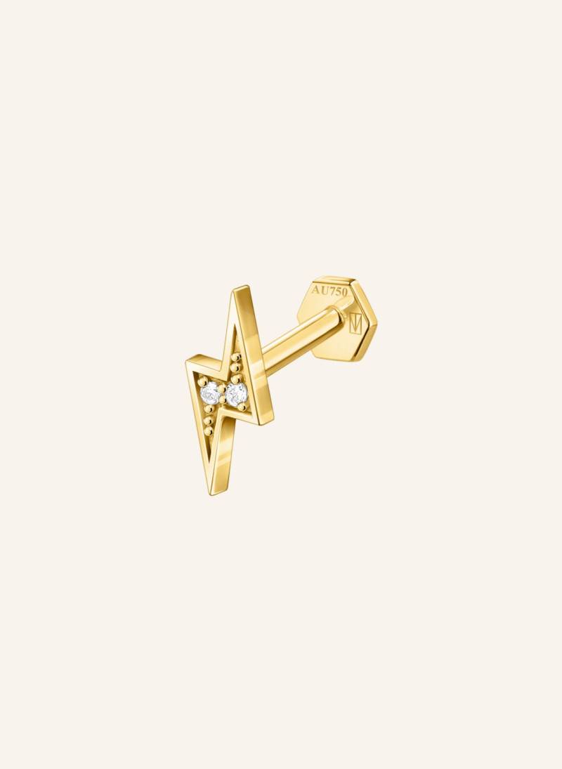 Saboteur Einzel Piercing Stecker Blitz gold Saboteur Einzel Piercing Stecker Blitz gold von SABOTEUR