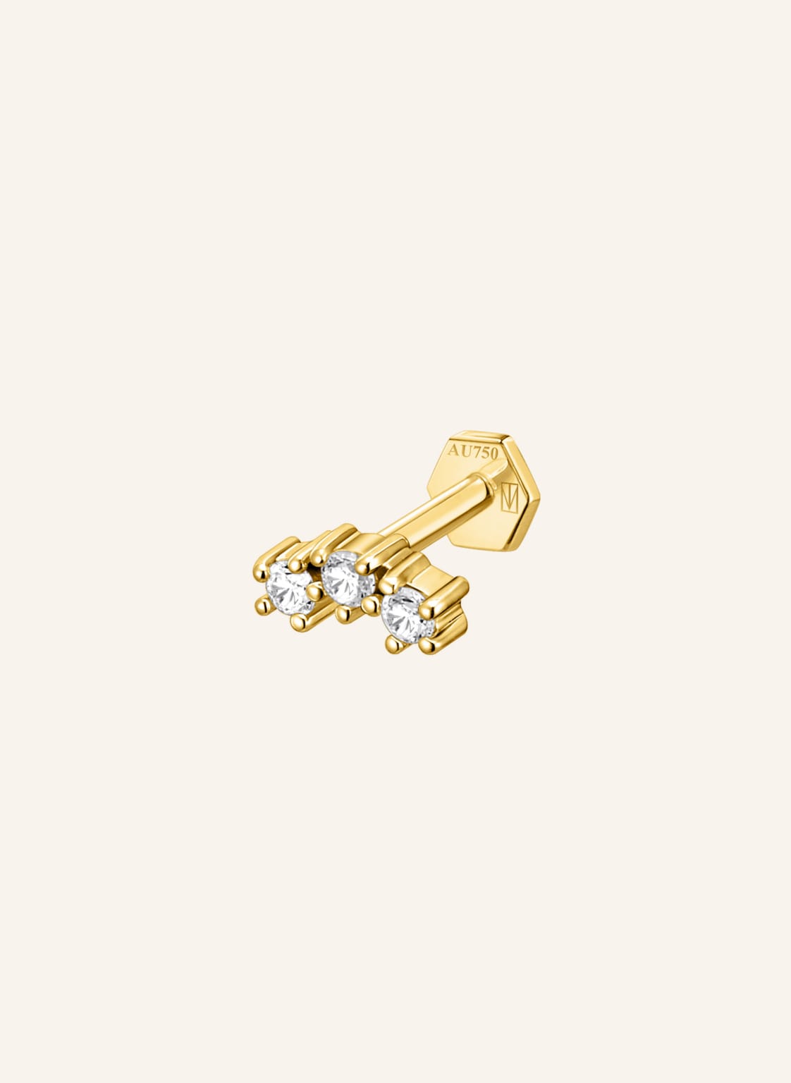 Saboteur Einzel Piercing Stecker Mini Krappenfassungen 4,5 Mm gold Saboteur Einzel Piercing Stecker Mini Krappenfassungen 4,5 Mm gold von SABOTEUR