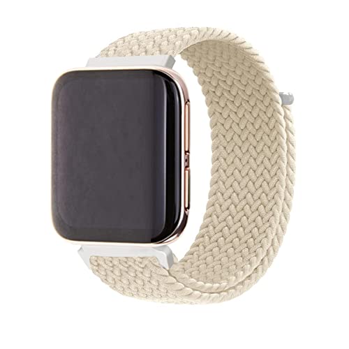 Armband für Oppo Watch 46mm/ 41mm Armband, Geflochtenes Nylon Stoff Solo Loop Band für Damen Herren, Verstellbares Ersatzarmband Kompatibel mit Oppo Watch 46mm/ 41mm (F,41MM) von SABSEN